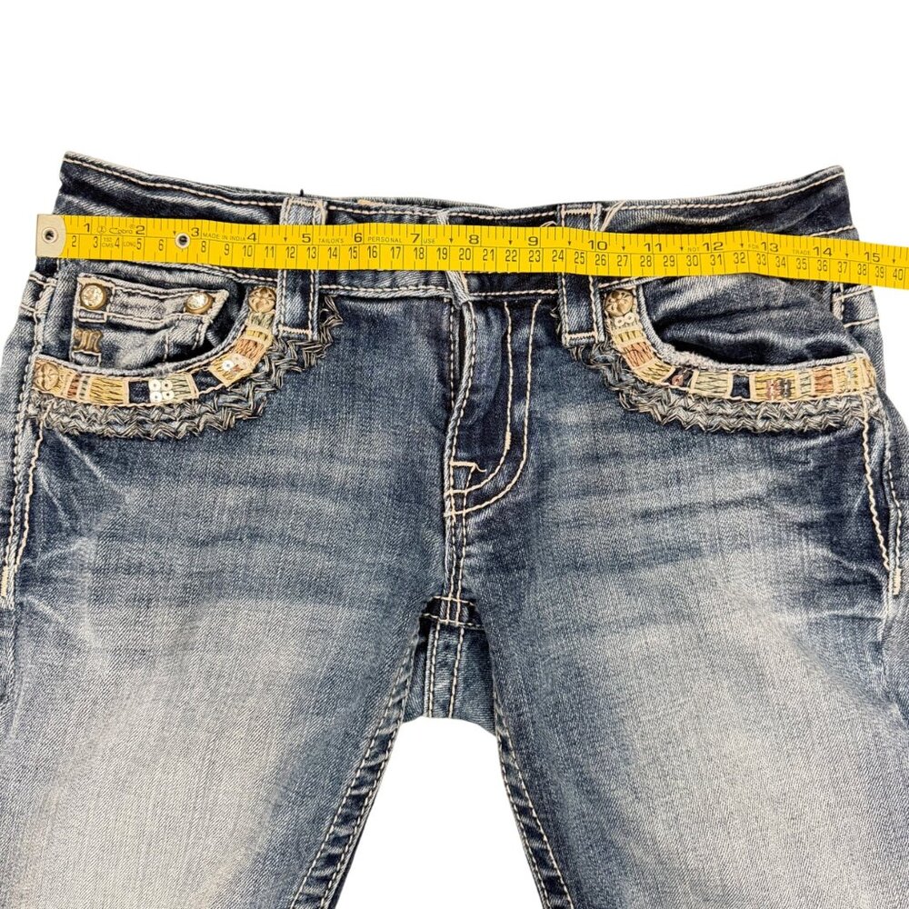Miss Me Jeans - Signature Slim Boot - Women's SZ 27 - Embellished Flap Pocket - Picture 3 of 11